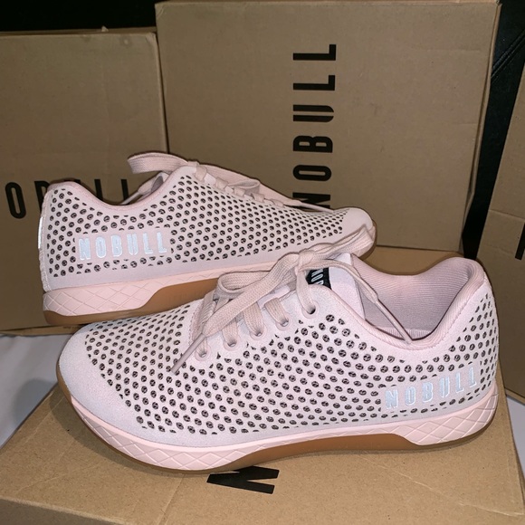 nobull blush suede trainer